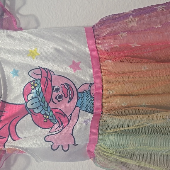 Colorful Trolls Dress for Kids - Picture 2 of 5